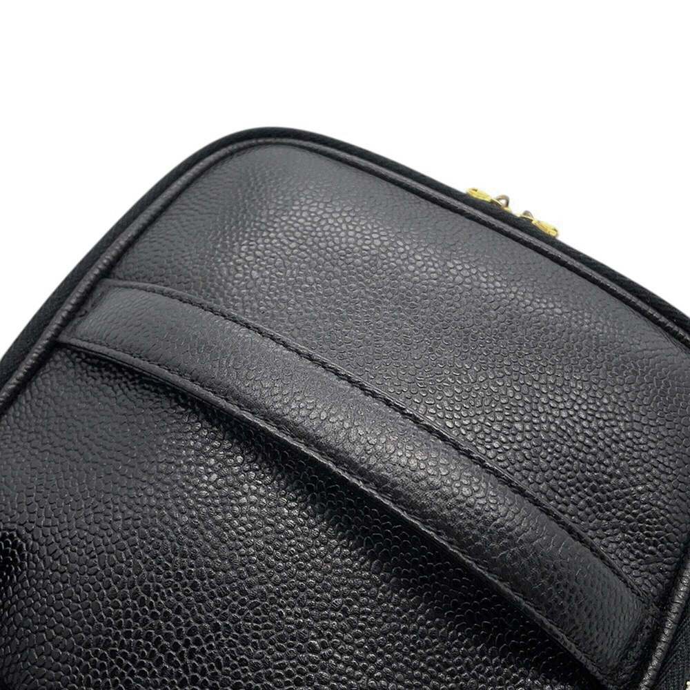 CHANEL Black Caviar Leather Logo Vanity Bag - Picture 9 of 16